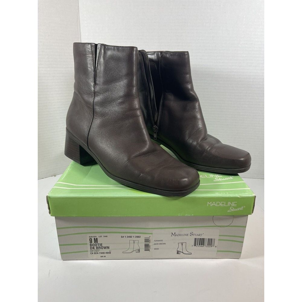 Madeline Stuart Boots side zipper size 9M‎ ankle boot